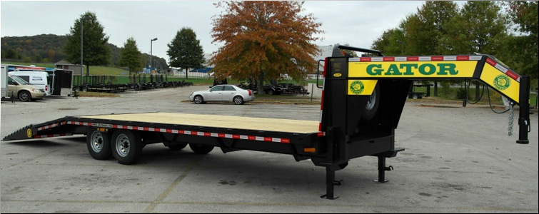 Gooseneck flat bed trailer for sale14k  Madison County, North Carolina